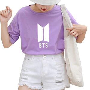 BTS T Shirt for Women - Lilac