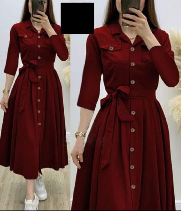 Maroon Turkish Flab Shirt top for Girls