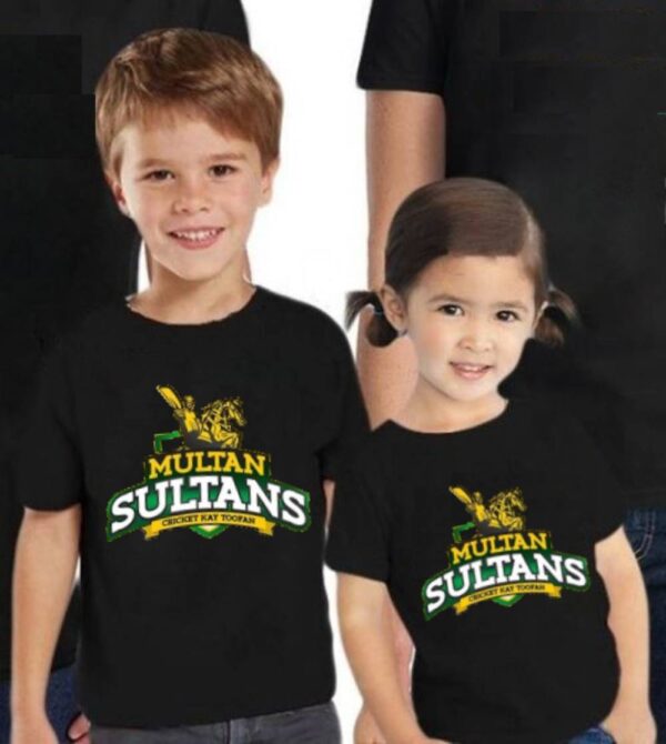 Multan Sultan PSL T-Shirt for Kids Black