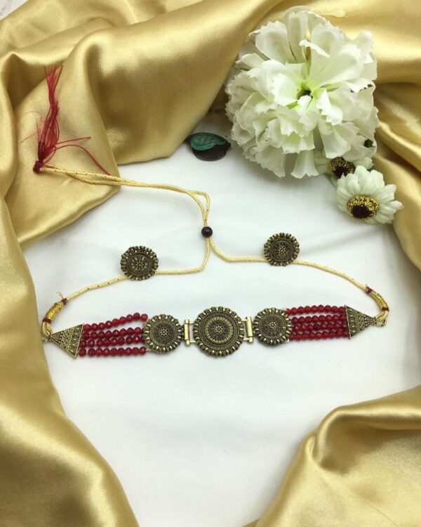 Indian Choker Patti with tops - Image 6