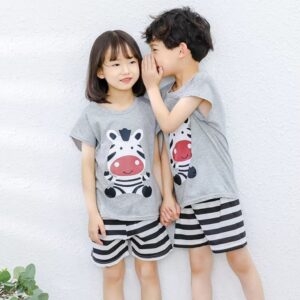 Kids Jersey Summer Suit Short and T-Shirt