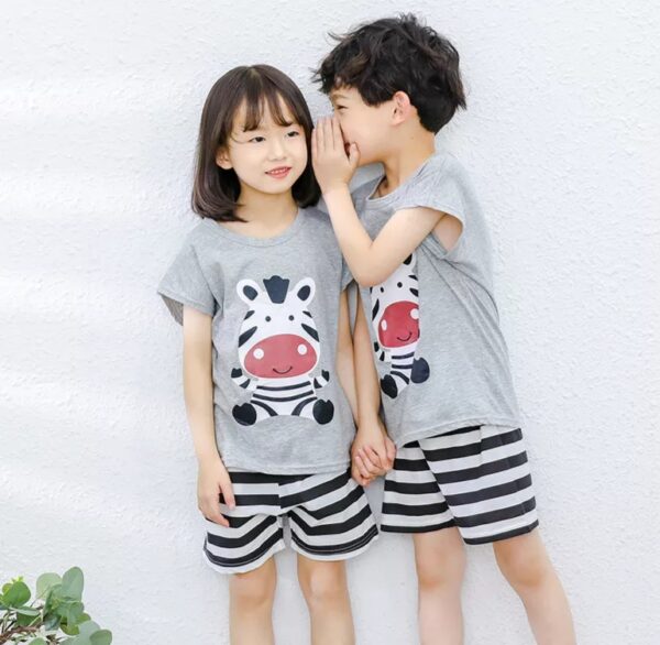 Kids Jersey Summer Suit Short and T-Shirt