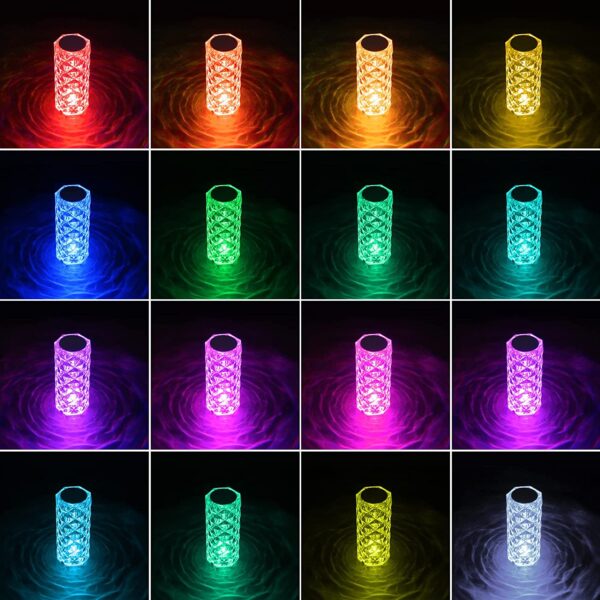 Crystal Diamond Table Lamp16 Color Changing Touch Control - Image 5
