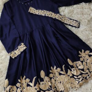 Embroidered Silk 3 Pcs Dress for Girls