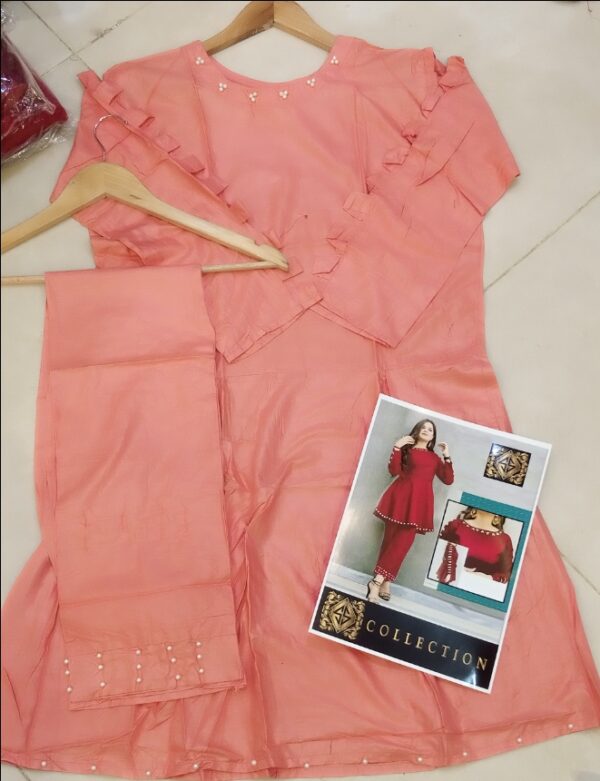 Touching pulse & stylish cutwork sleeves Dress 2 pcs - Image 3