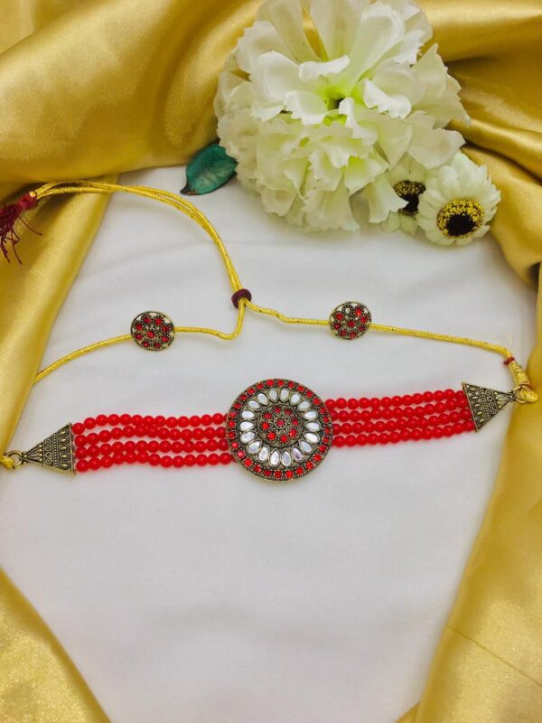 Indian Choker Patti with tops - Image 9