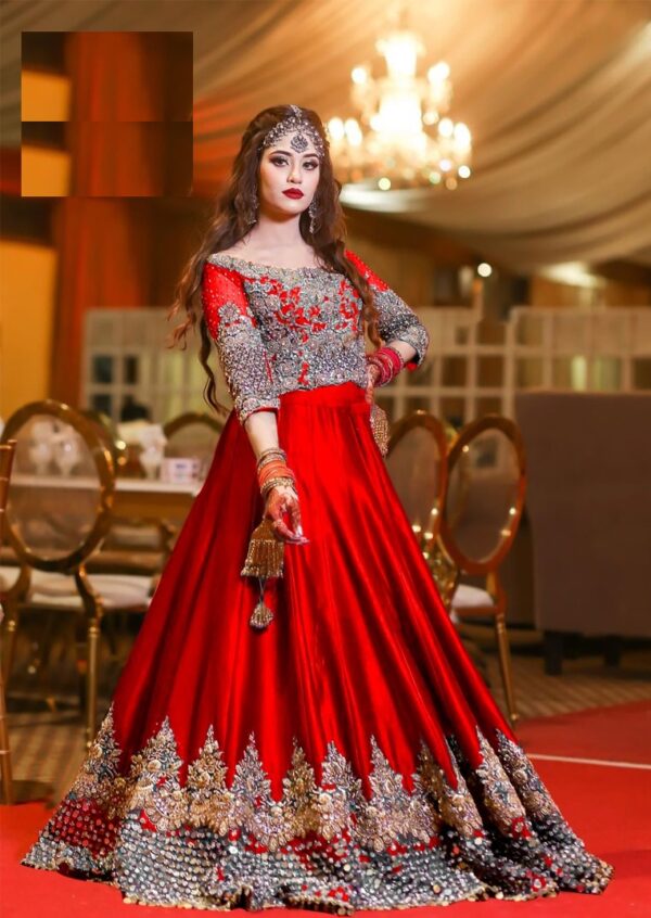 Embroidered Skirt & Heavy Embroidered Shirt & Sleeves - Image 3