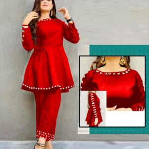 Touching pulse & stylish cutwork sleeves Dress 2 pcs