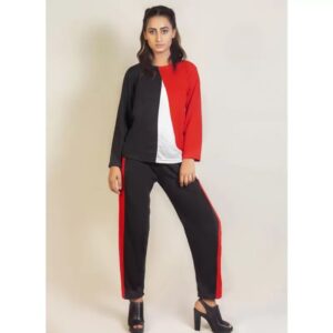 Plain Panel Tracksuit for Women