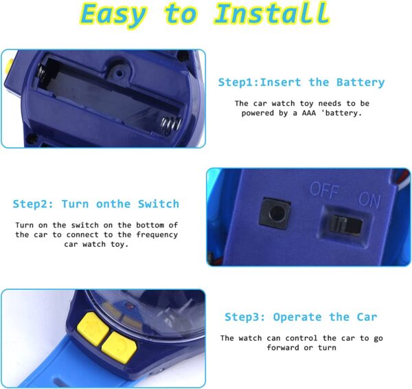 Watch Remote Control Car Toy - 2.4 GHz Mini Watch Car - Image 5