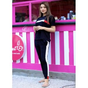 Plain Panel Tracksuit for Women