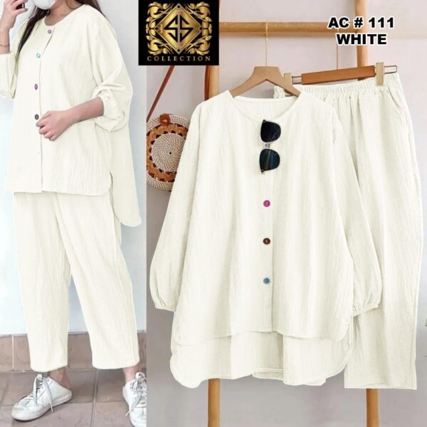 2 pcs Cotton Stitched Dress for Girls - Image 6
