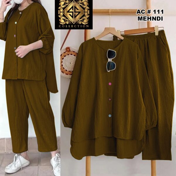 2 pcs Cotton Stitched Dress for Girls - Image 7
