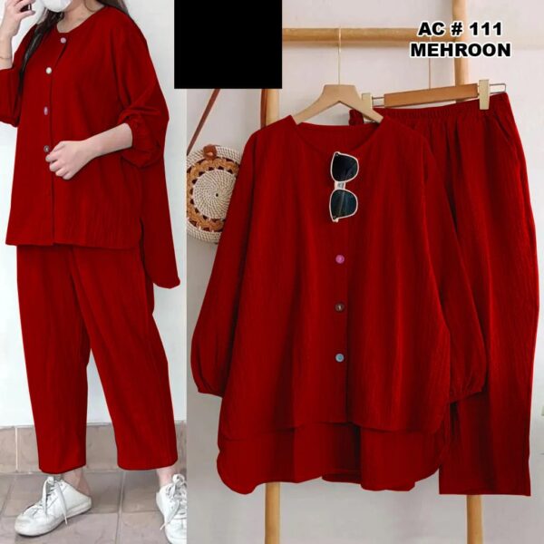 2 pcs Cotton Stitched Dress for Girls - Image 2