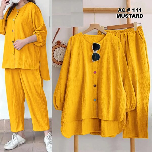 2 pcs Cotton Stitched Dress for Girls - Image 3