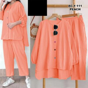 2 pcs Cotton Stitched Dress for Girls