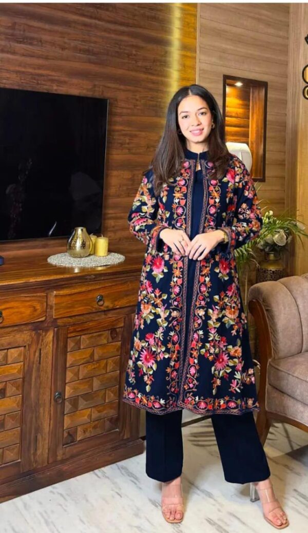 Heavy Embroidered 3 Pcs Suit for Women - Image 3