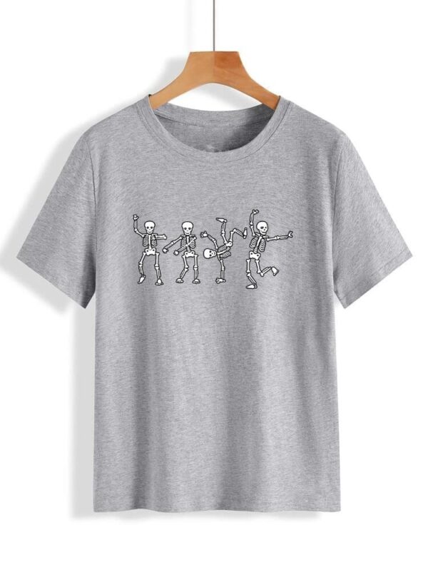 Skeletons Printed T-Shirt - Image 9