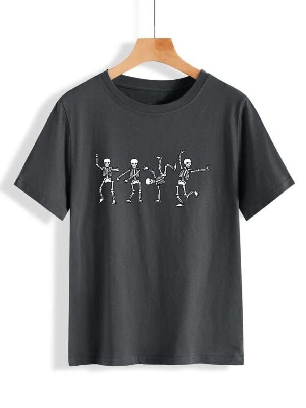 Skeletons Printed T-Shirt - Image 10