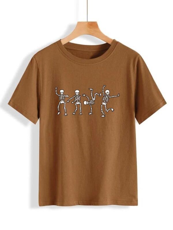 Skeletons Printed T-Shirt - Image 4
