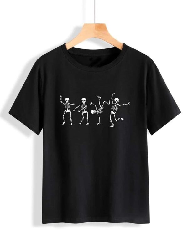 Skeletons Printed T-Shirt - Image 6