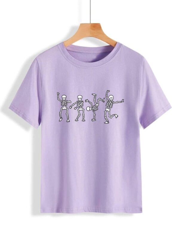 Skeletons Printed T-Shirt - Image 11