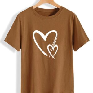 Two heart Printed T-Shirt