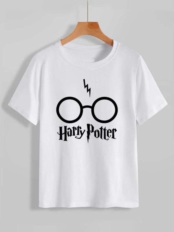 Harry Potter Glasses Printed T Shirt - Image 3