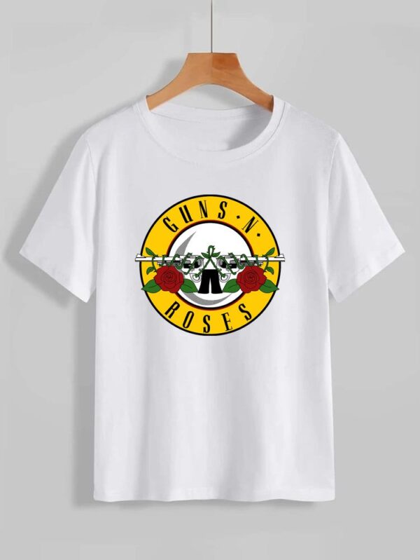 Gun and Roses T Shirt for Women and Men
