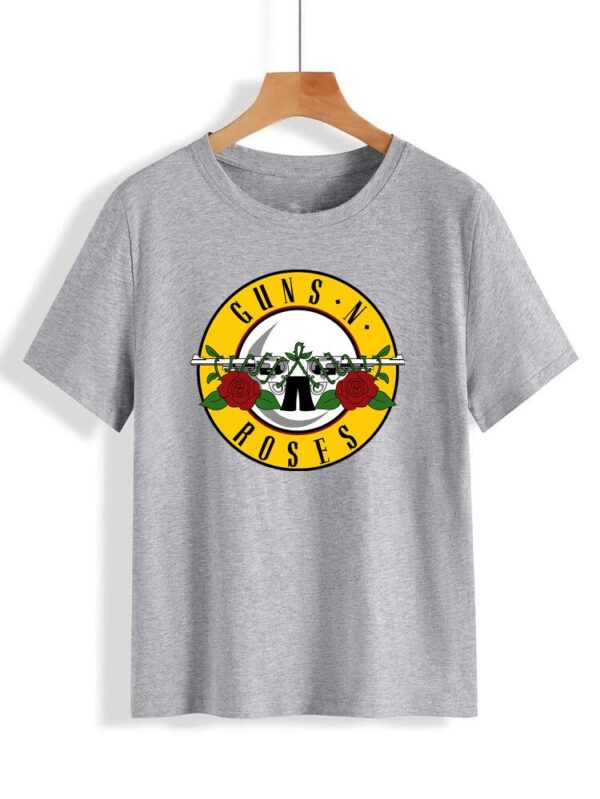 Gun and Roses T Shirt for Women and Men - Image 10