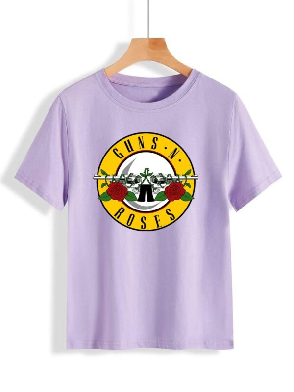 Gun and Roses T Shirt for Women and Men - Image 4