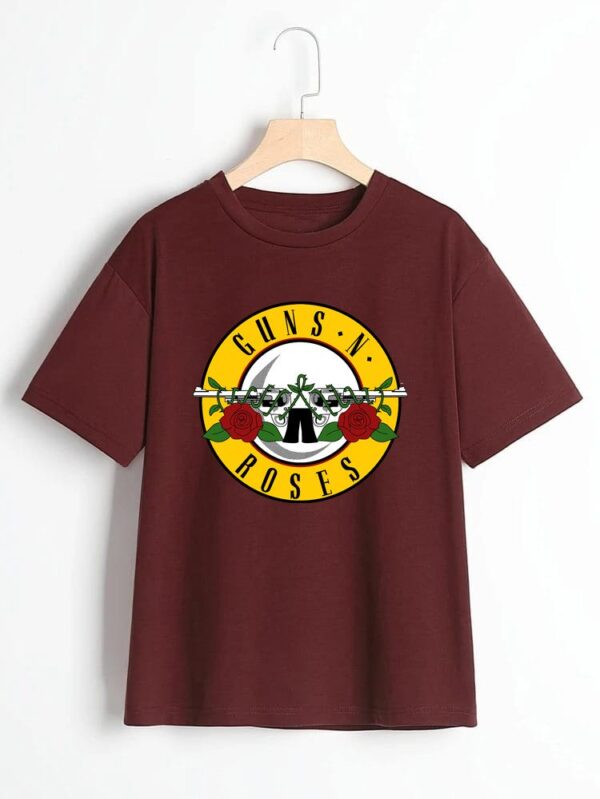 Gun and Roses T Shirt for Women and Men - Image 3