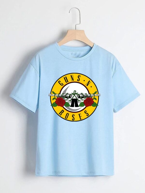 Gun and Roses T Shirt for Women and Men - Image 9