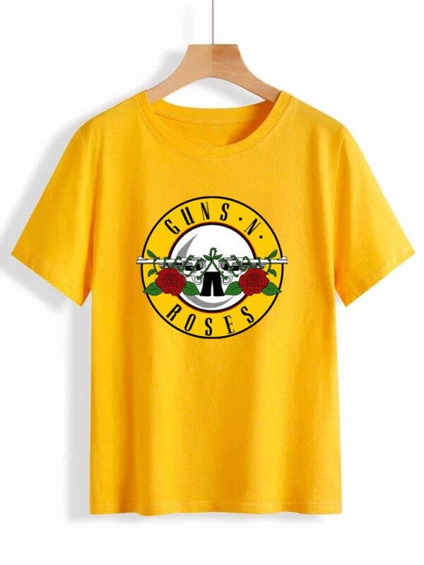 Gun and Roses T Shirt for Women and Men - Image 7