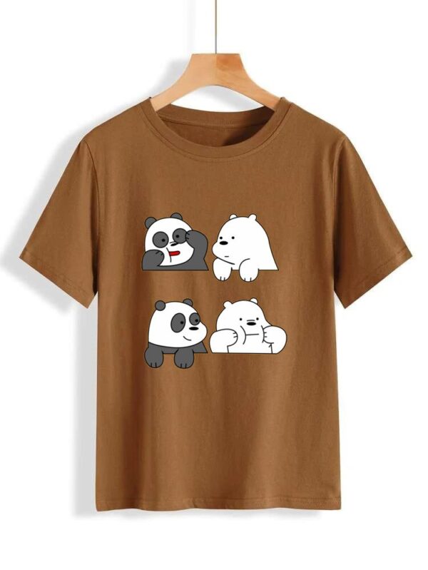 Pandas Bear Printed T Shirt for Men and Women - Image 5