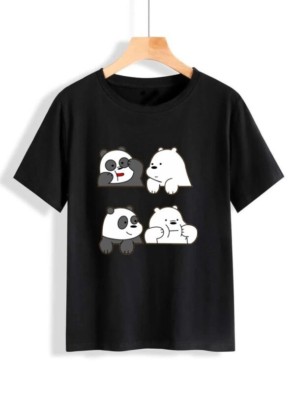Pandas Bear Printed T Shirt for Men and Women - Image 4