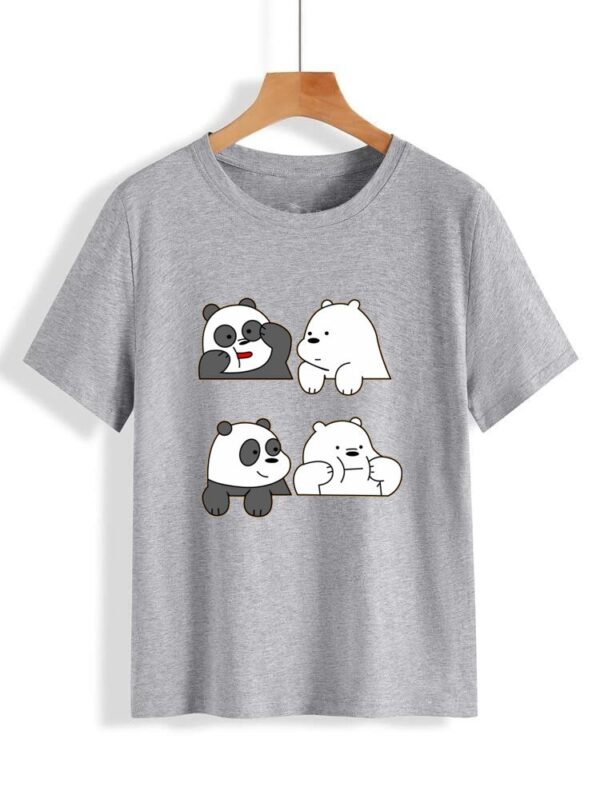 Pandas Bear Printed T Shirt for Men and Women - Image 8