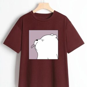 Bear Printed T Shirt for Men and Women