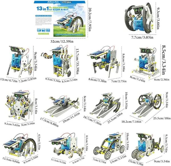 13 in 1 STEM Solar Robot for Kids STEM Projects for Kids - Image 6