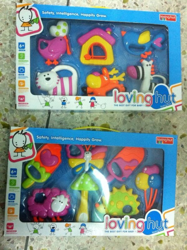 Loving Hut Rattles Set and teether - Image 3