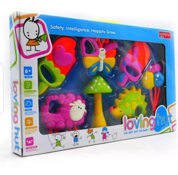 Loving Hut Rattles Set and teether