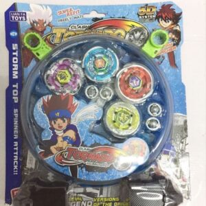 Kids Metal Fusion Beyblade Clash Tornado Speed Toy Game Set 5D
