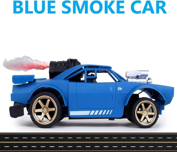High Speed Remote Control Smoke Car with Rechargeable Battery for Kids - Image 8