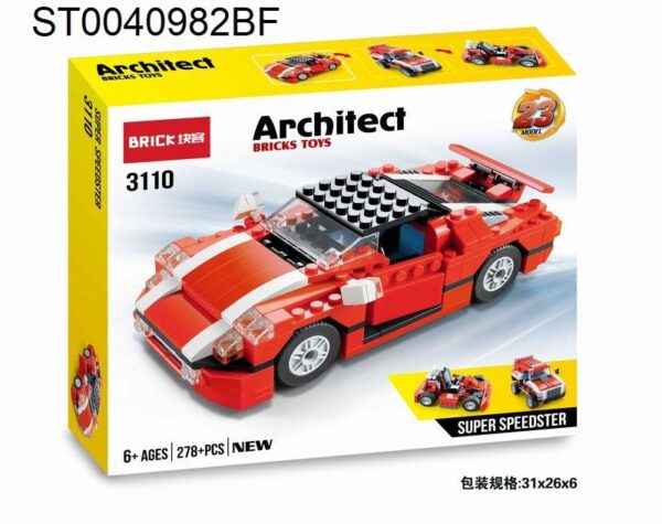 Architect Brick Toys Super Speedster 278 Pcs