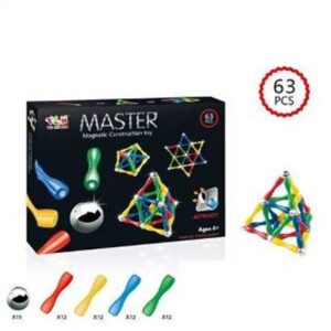 Magnetic Construction Toy 63 Pcs