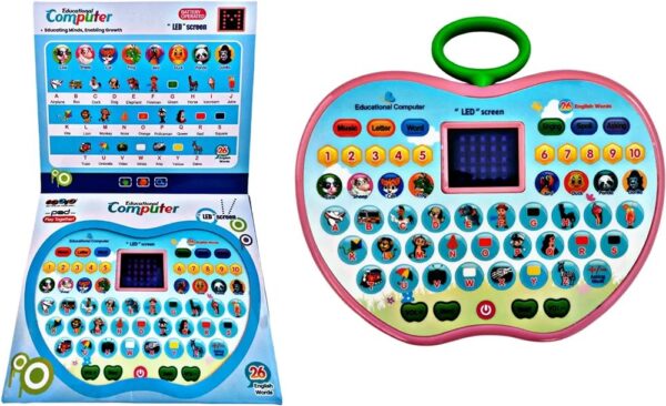 Musical Educational Learning Laptop with LED Display and Game Fun Toy Notebook Computer for Kids - Image 5