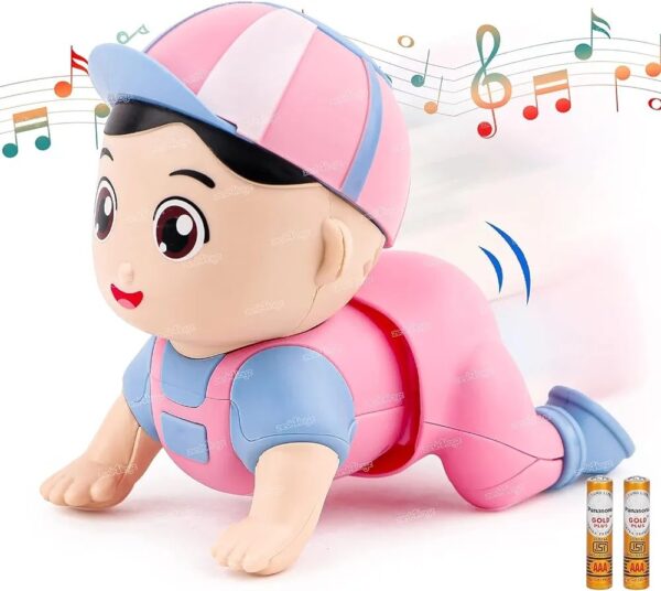 Cute Crawling baby toy with sound and Light - Image 4