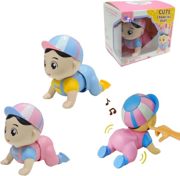 Cute Crawling baby toy with sound and Light - Image 8