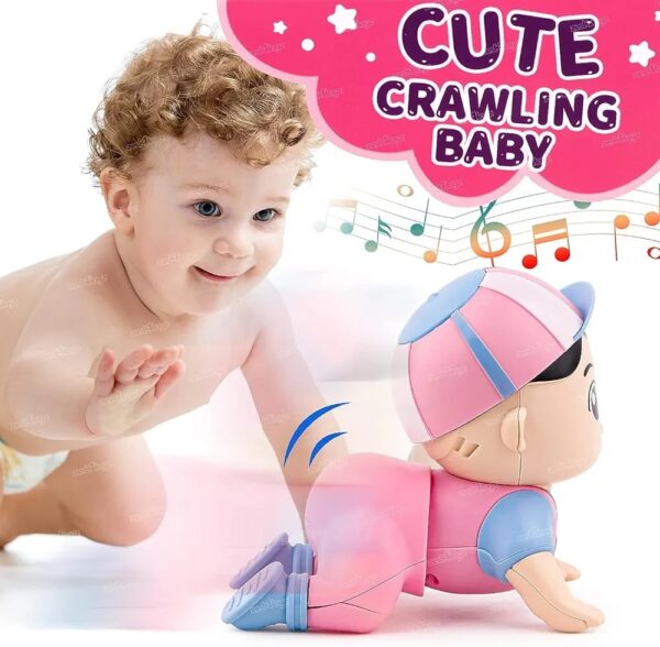 Cute Crawling baby toy with sound and Light - Image 5