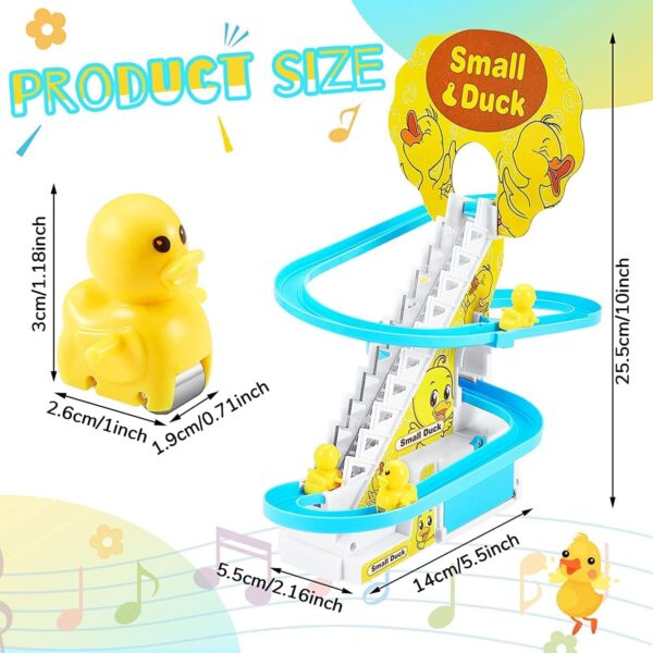Duck Climbing Stairs Toy Rail Car Toy - Image 4